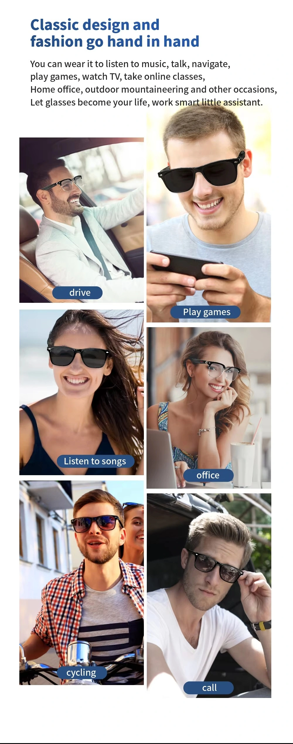 Smart Audio Eyewear Scene