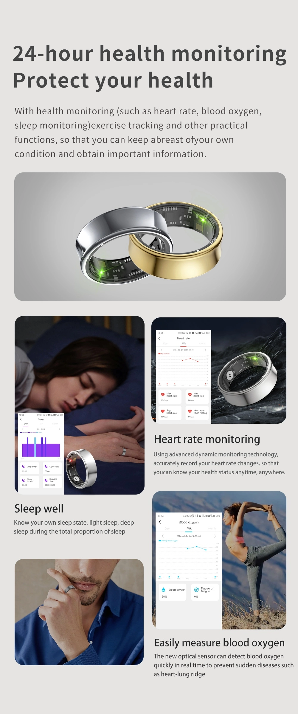 Heart Rate Smart Ring Scene