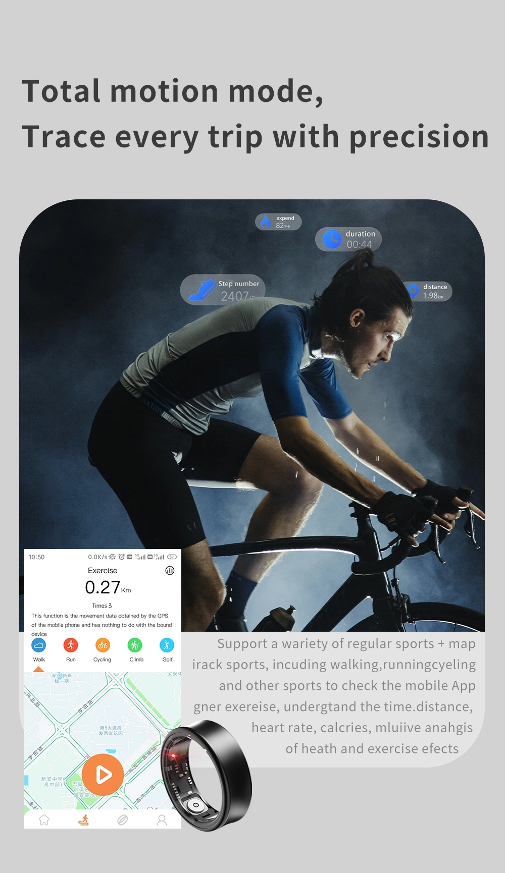 Heart Rate Smart Ring Function