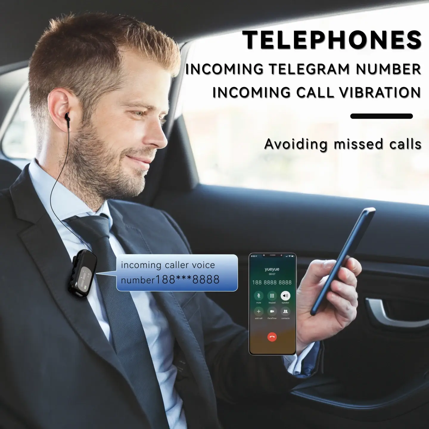 Lapel Business Headset scene Lapel Business Headset scene