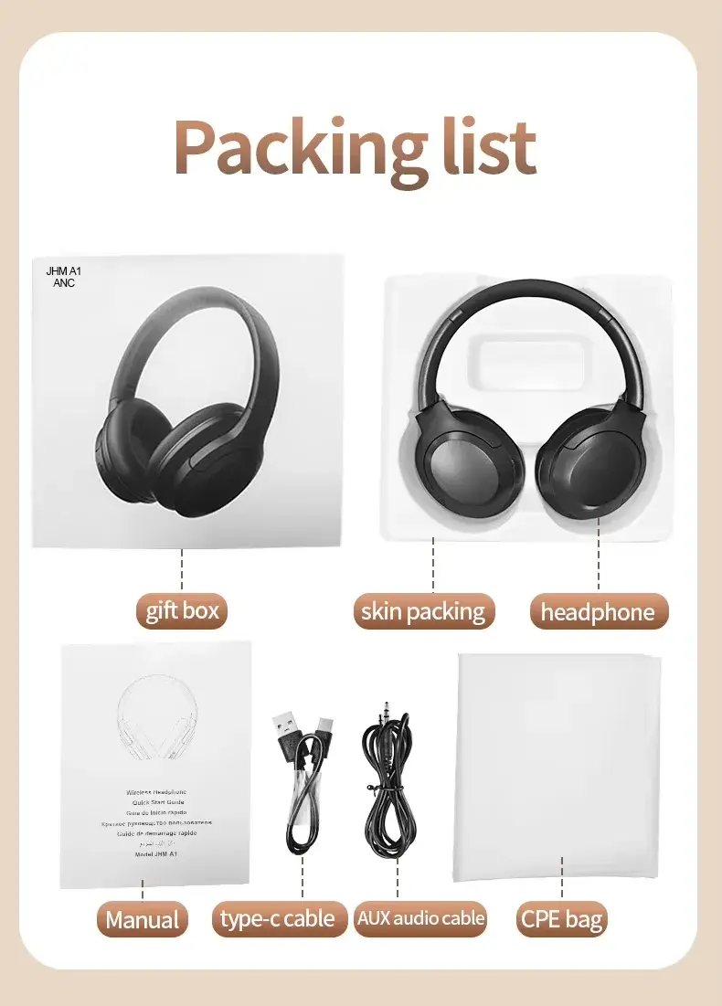 Foldable Gaming Headset packing list Foldable Gaming Headset packing list