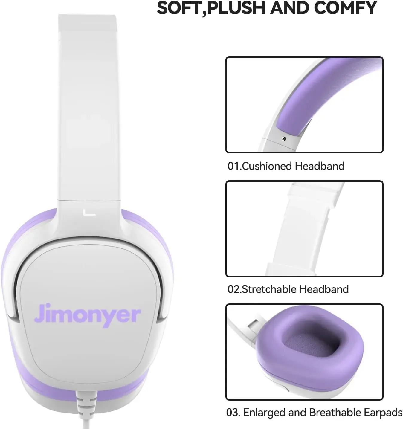 Kids Hearing Safe Headphones Detail Kids Hearing Safe Headphones Detail