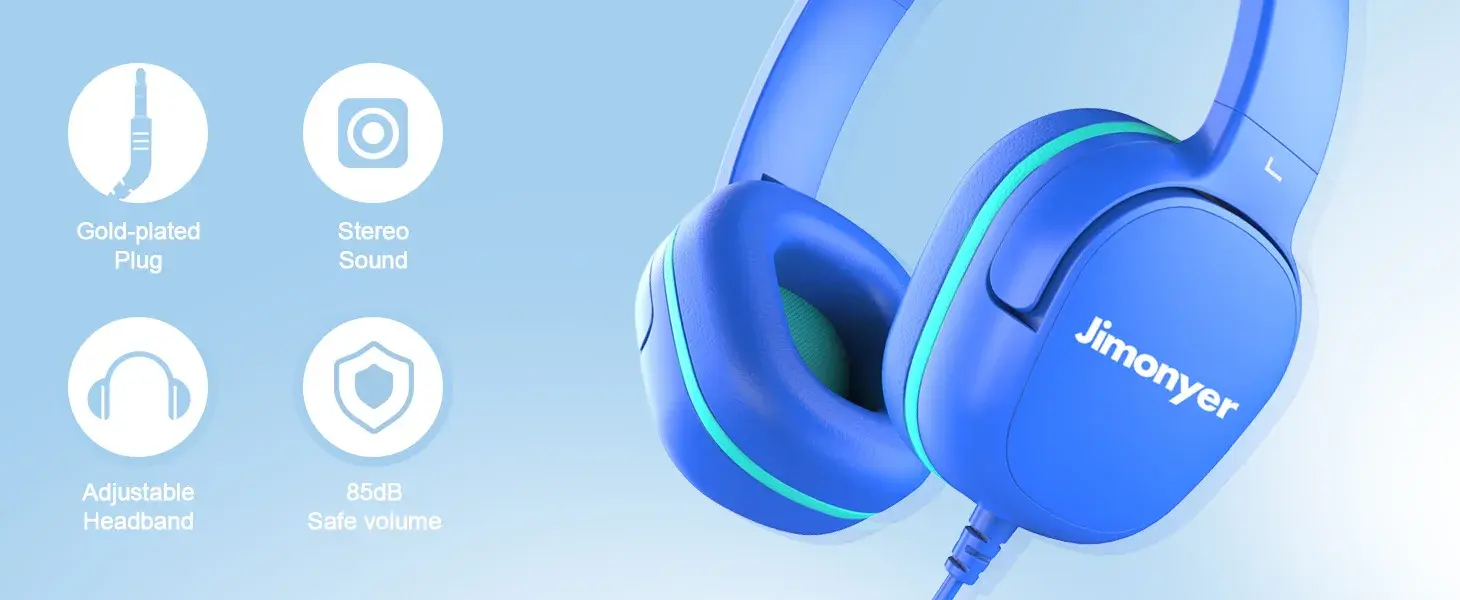 Kids Hearing Safe Headphones Feature