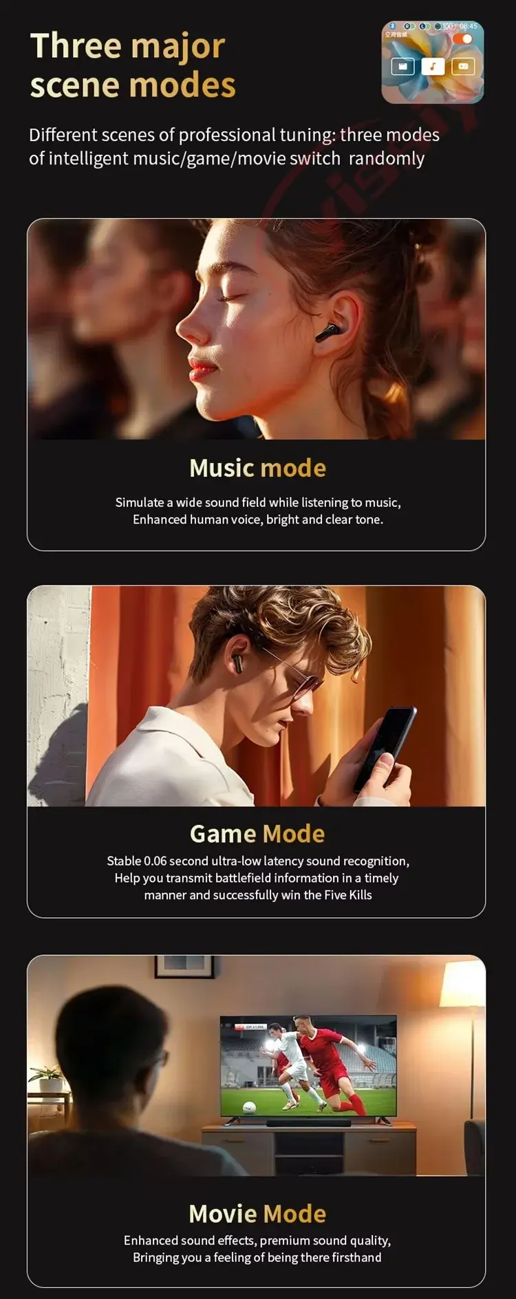 Wireless Noise Cancel Headphones scene