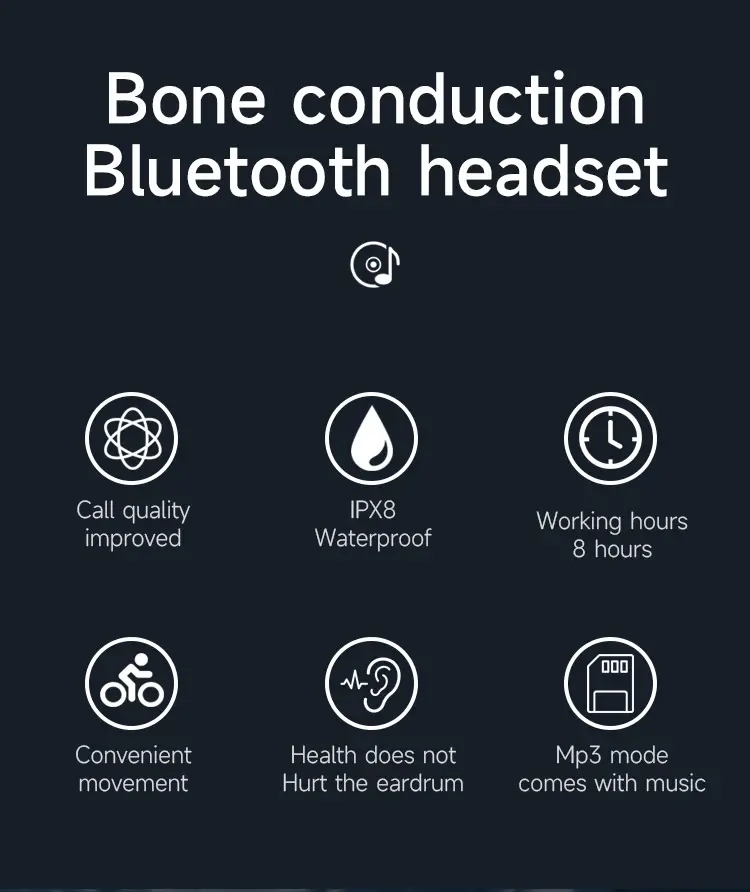 Open Ear Sports Headset Bone Conduction performance