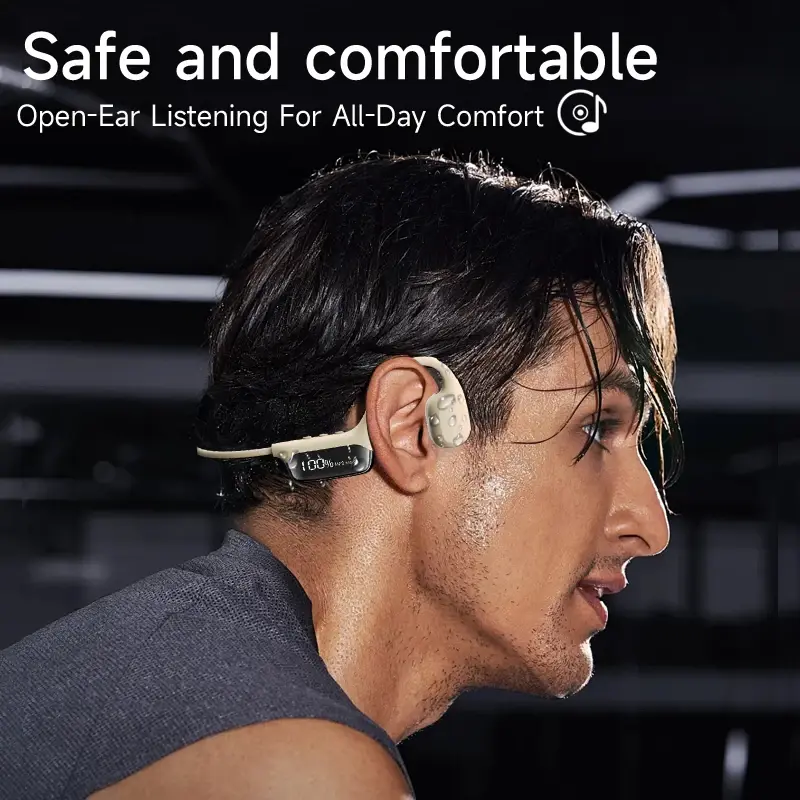 Open Ear Sports Headset Bone Conduction design