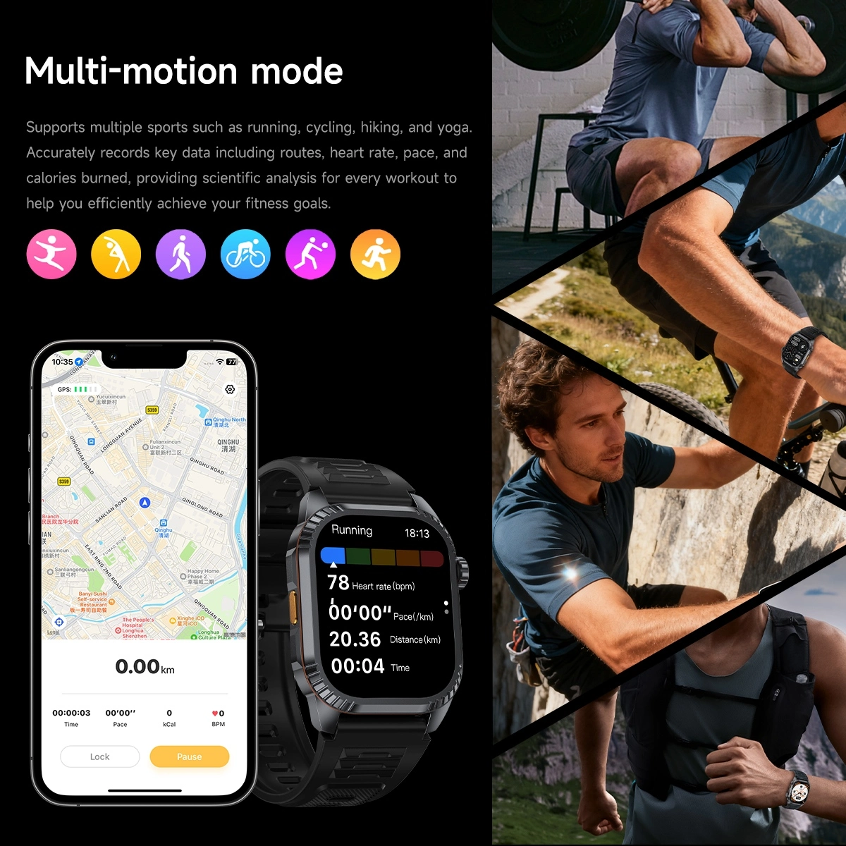 Aluminum Smartwatch function and scene Aluminum Smartwatch function and scene