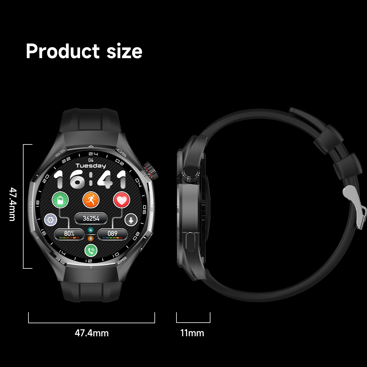 Titanium eSIM Smartwatch size Titanium eSIM Smartwatch size