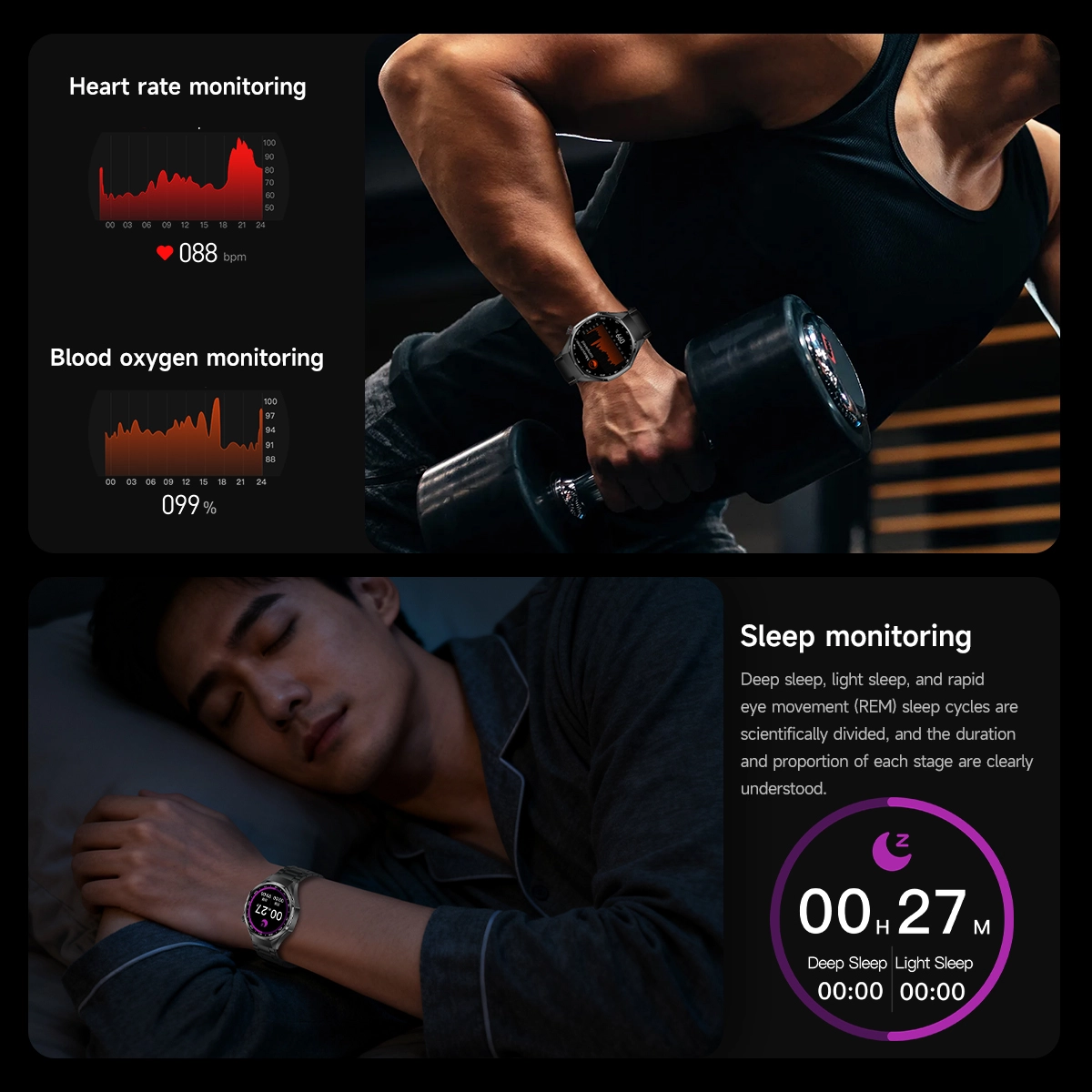 Titanium eSIM Smartwatch function and scene Titanium eSIM Smartwatch function and scene
