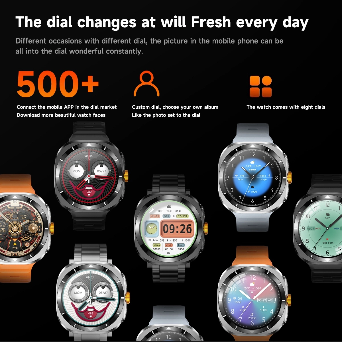 Custom Dial Smartwatch function Custom Dial Smartwatch function