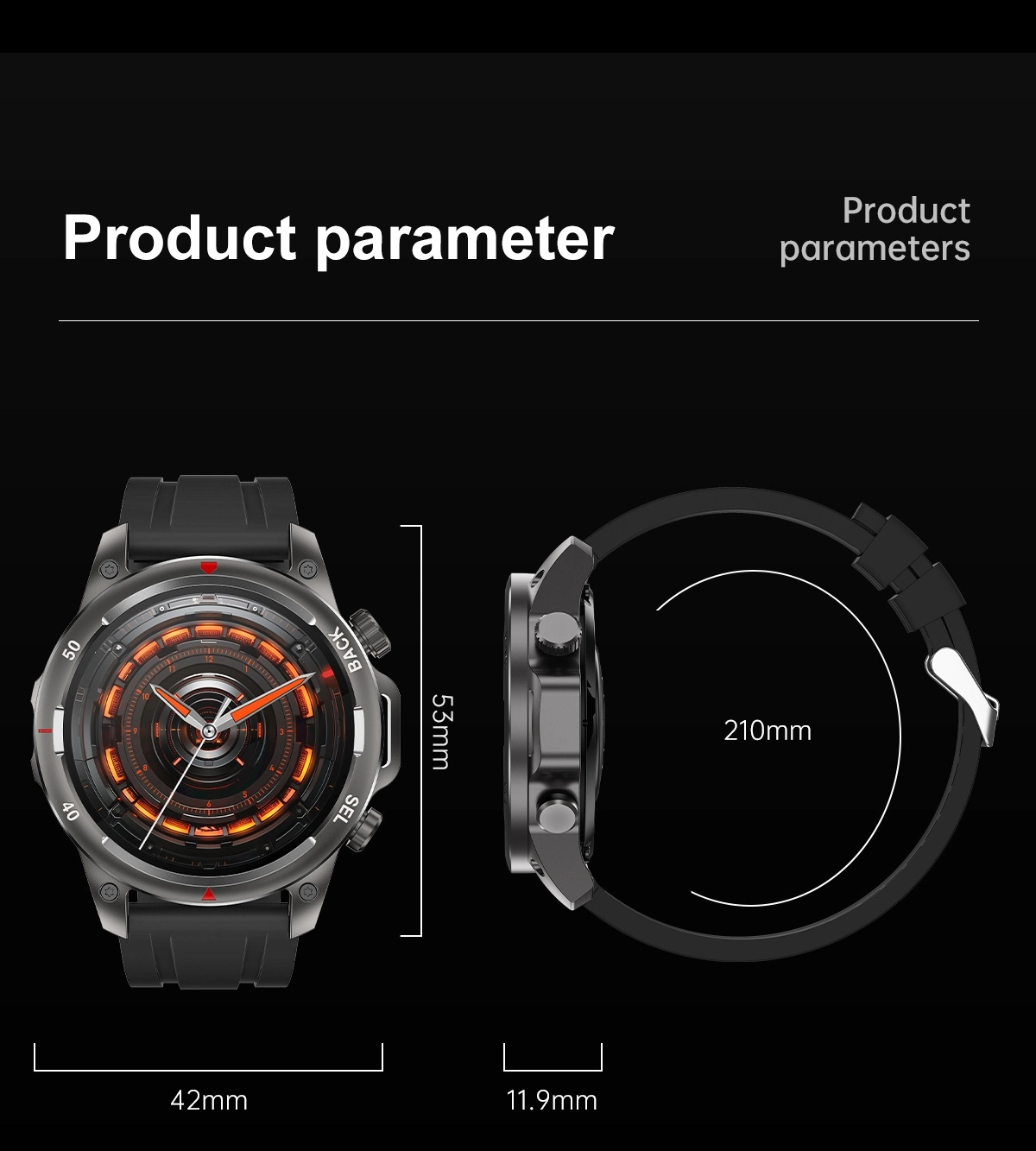 Voice Call Smartwatch size Voice Call Smartwatch size