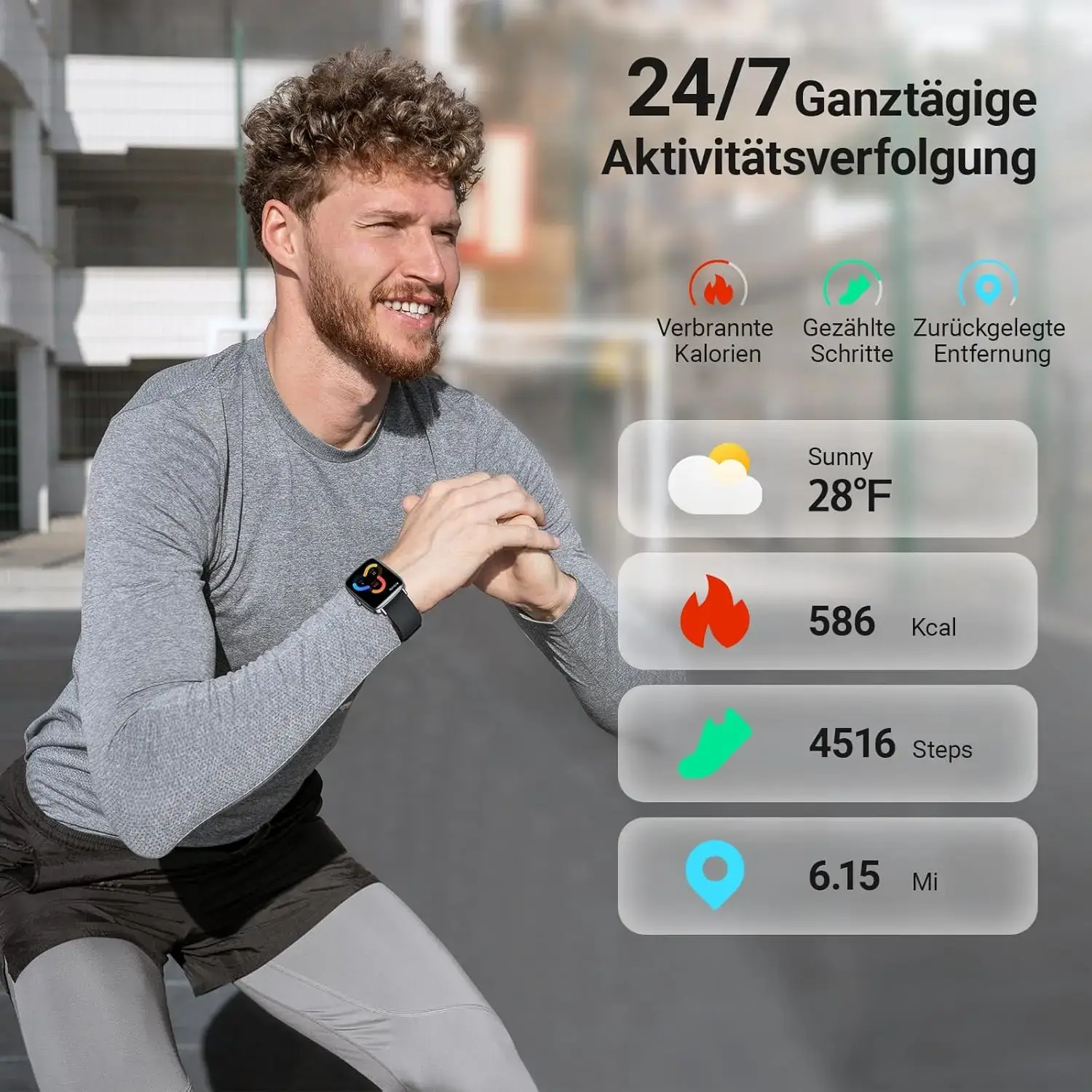 Narrow Bezel AMOLED Smartwatch function