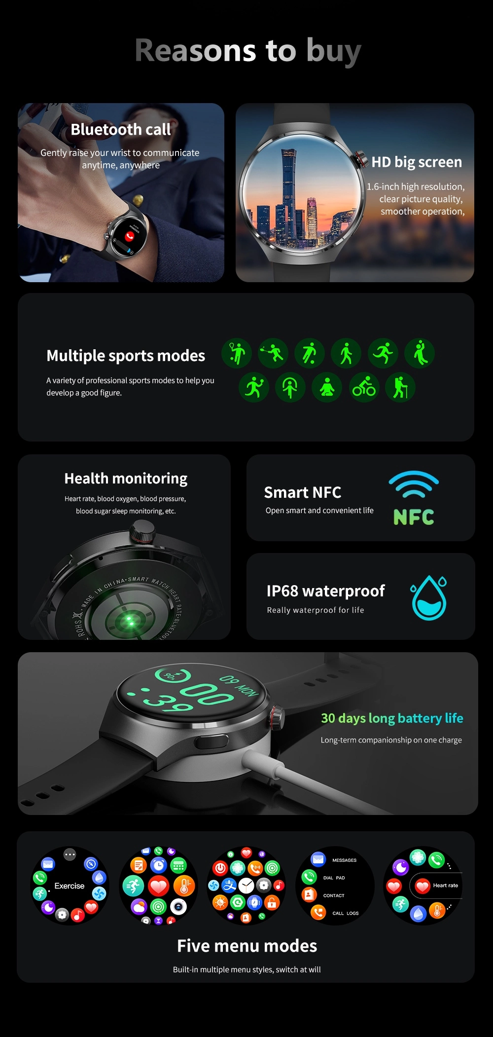 Metal Sports Smartwatch advantage Metal Sports Smartwatch advantage