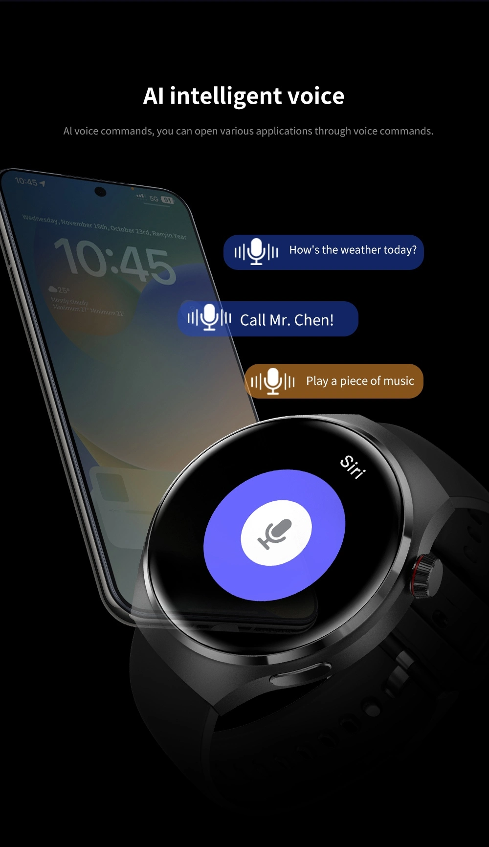 Metal Sports Smartwatch function