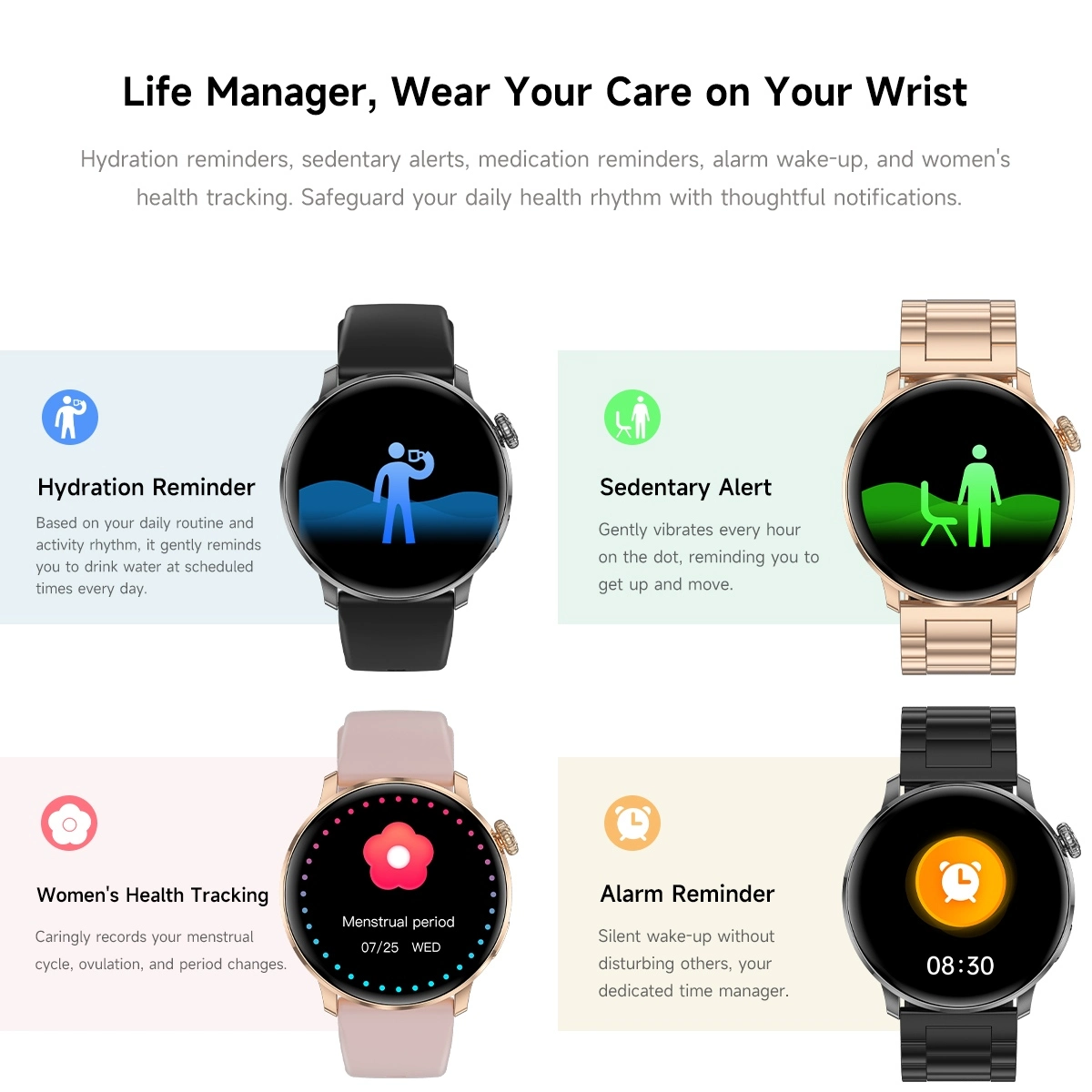Steel Case Smartwatch function Steel Case Smartwatch function