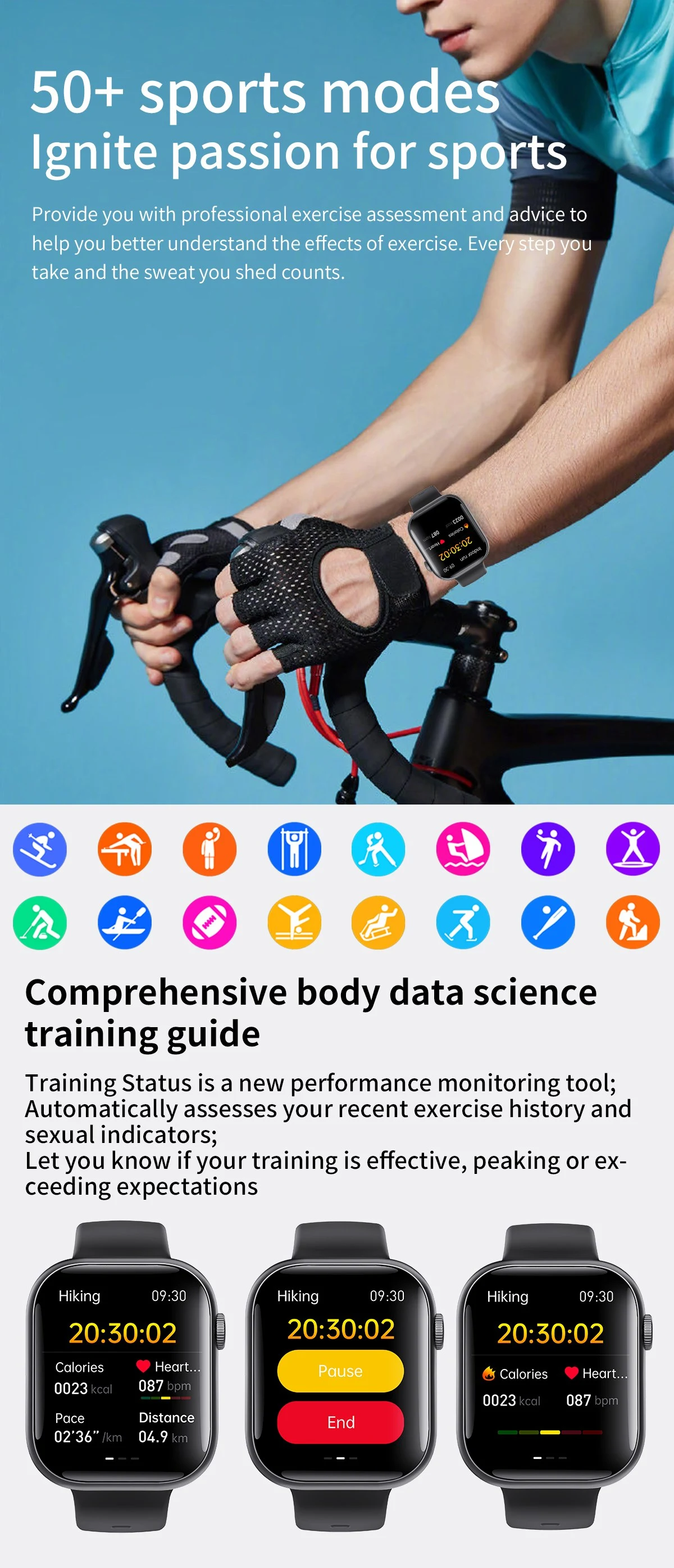Accurate Heart Rate Smartwatch function