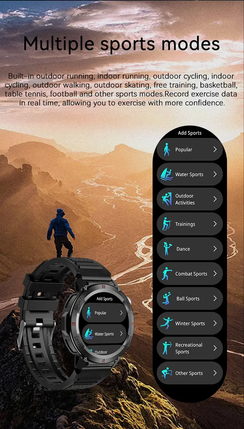 Metal Frame Smartwatch function