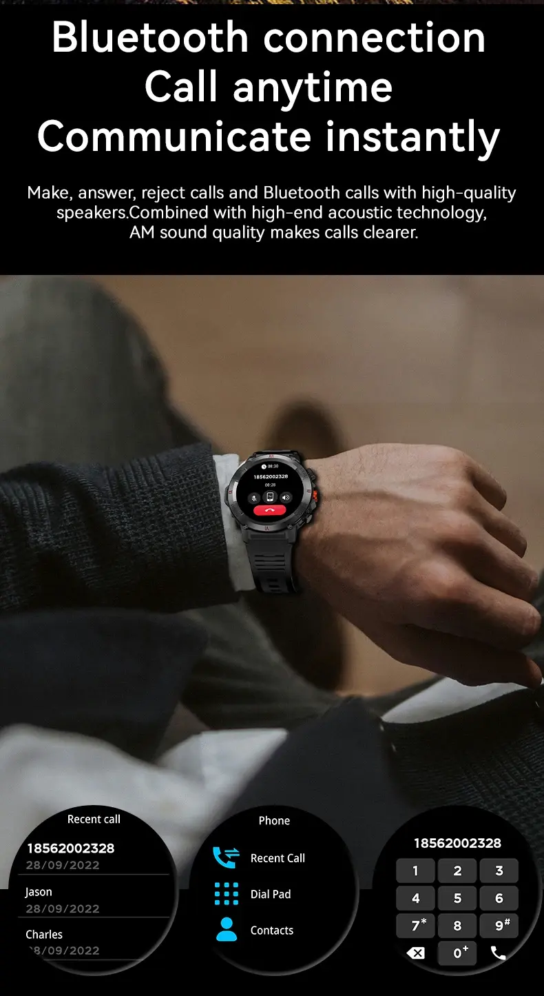 Metal Frame Smartwatch function