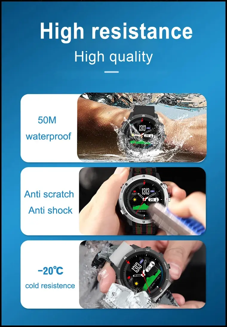 Rugged GPS Compass Smartwatch performance Rugged GPS Compass Smartwatch performance