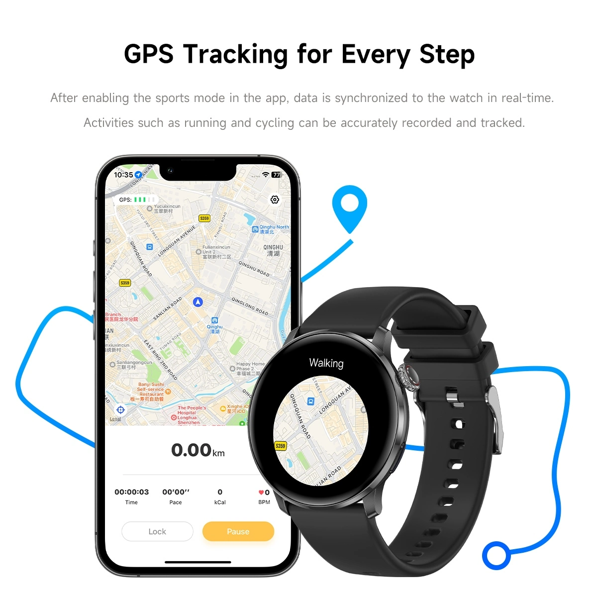 Ultra Slim Smartwatch function