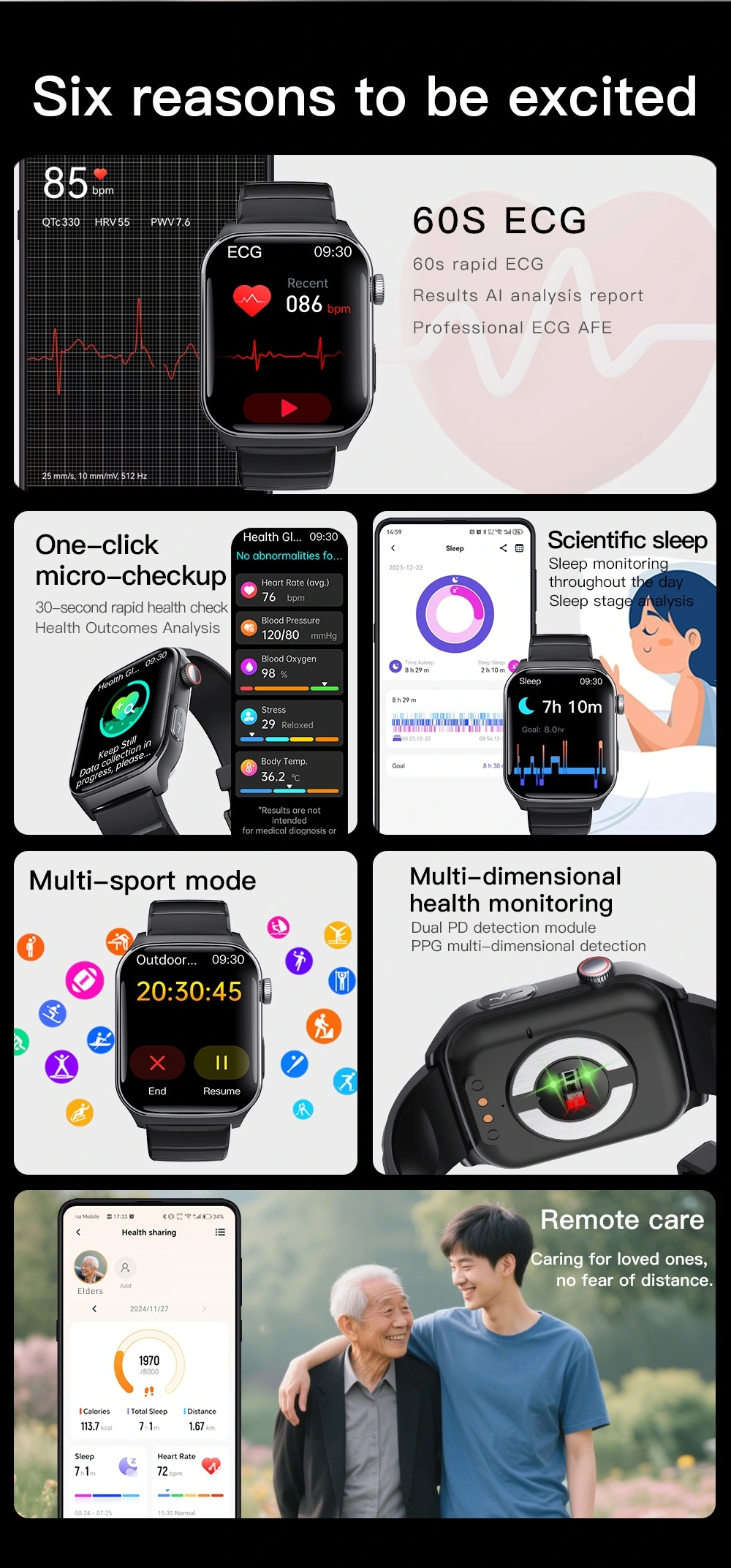Square HD Health Smartwatch advantage Square HD Health Smartwatch advantage