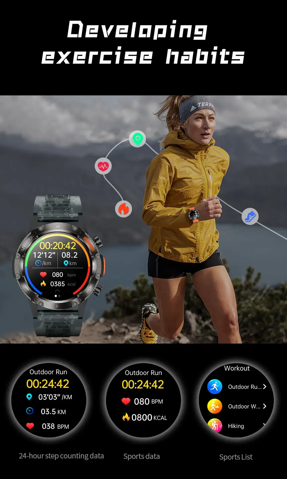 Adventure Sports Smartwatch function Adventure Sports Smartwatch function