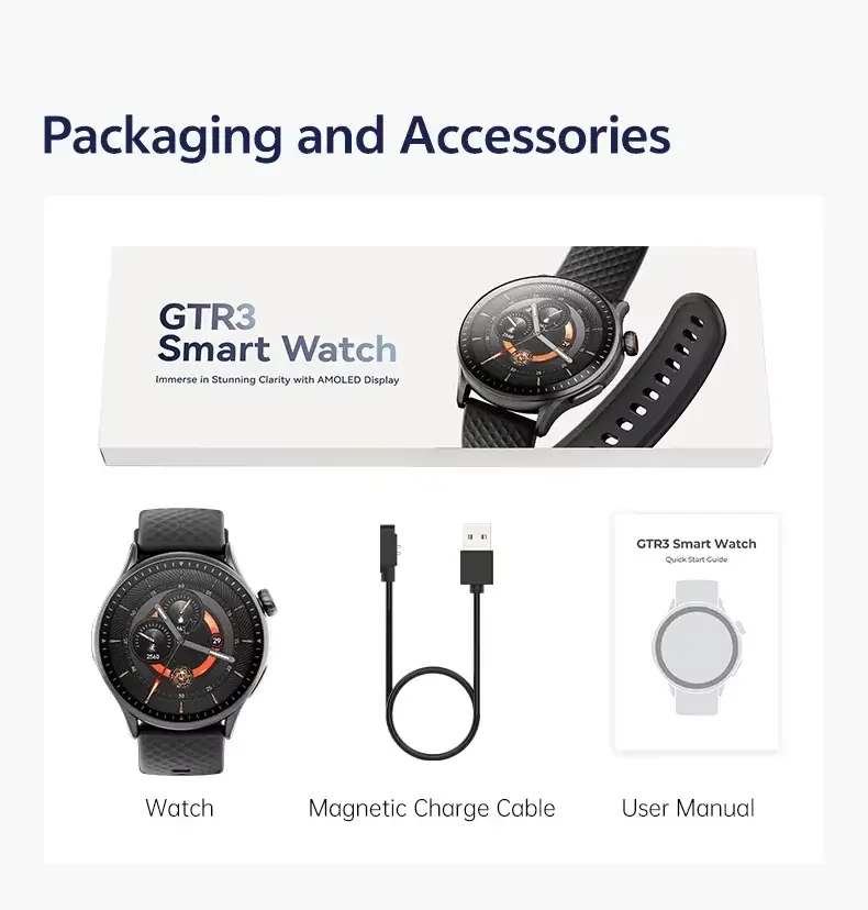 Heart Rate Fitness Smartwatch packing