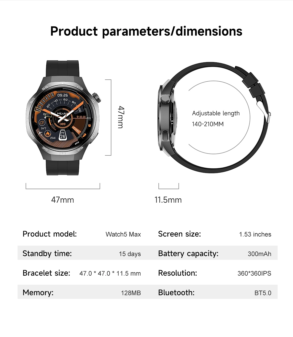 Long Battery Health Watch size Long Battery Health Watch size