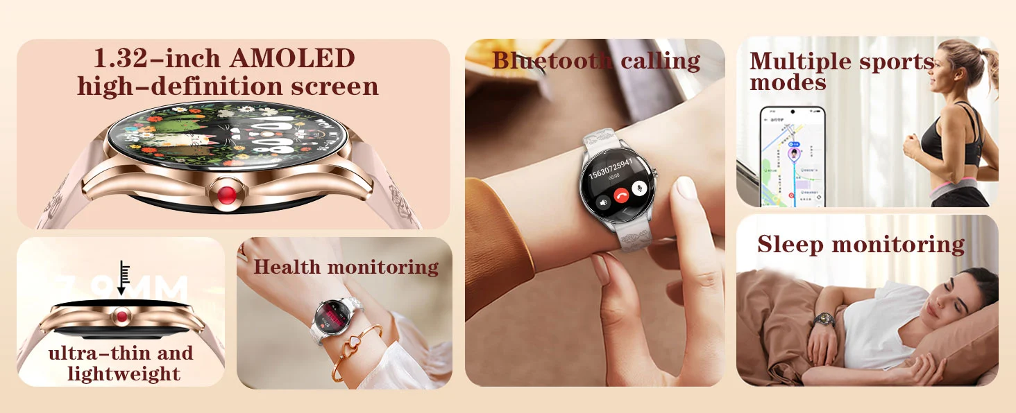 Women’s Metal Health Smartwatch advantage