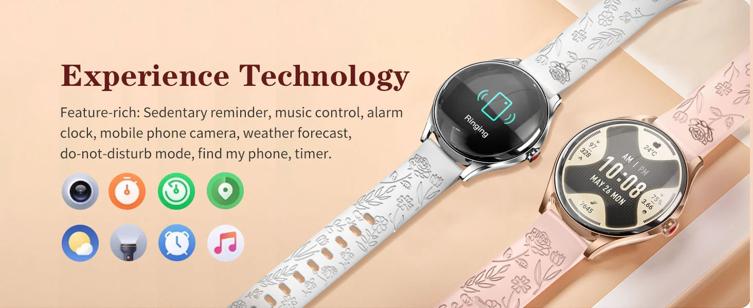 Women’s Metal Health Smartwatch function Women’s Metal Health Smartwatch function