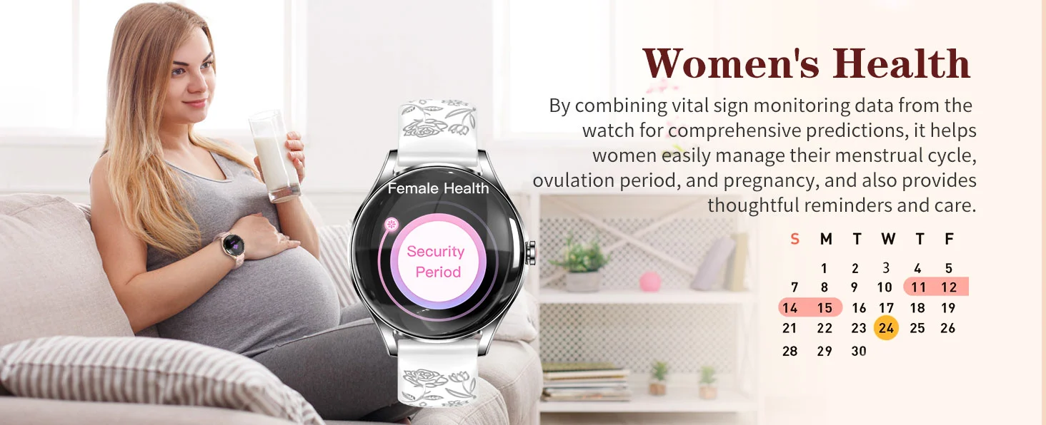 Women’s Metal Health Smartwatch function