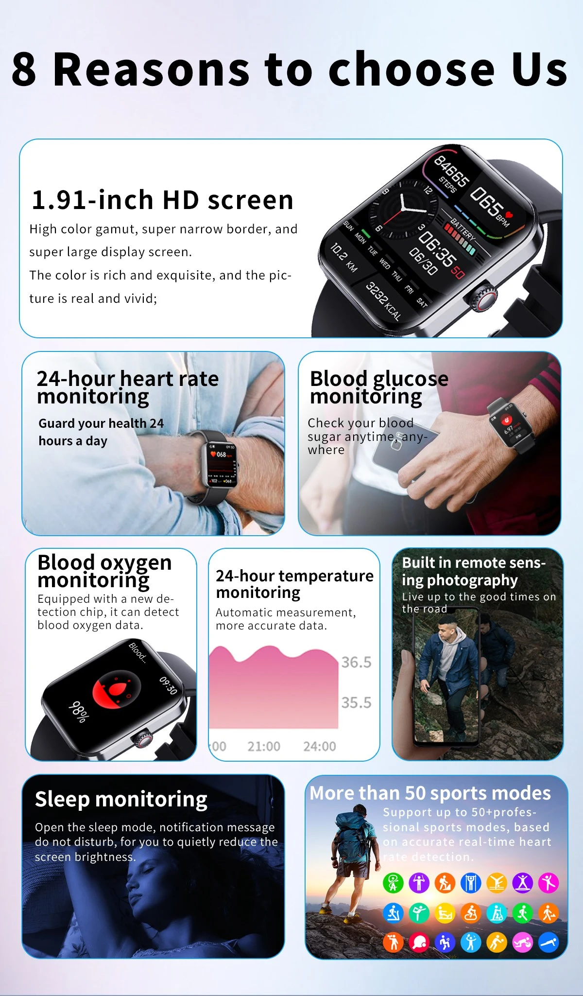 Health Fitness Smartwatch function