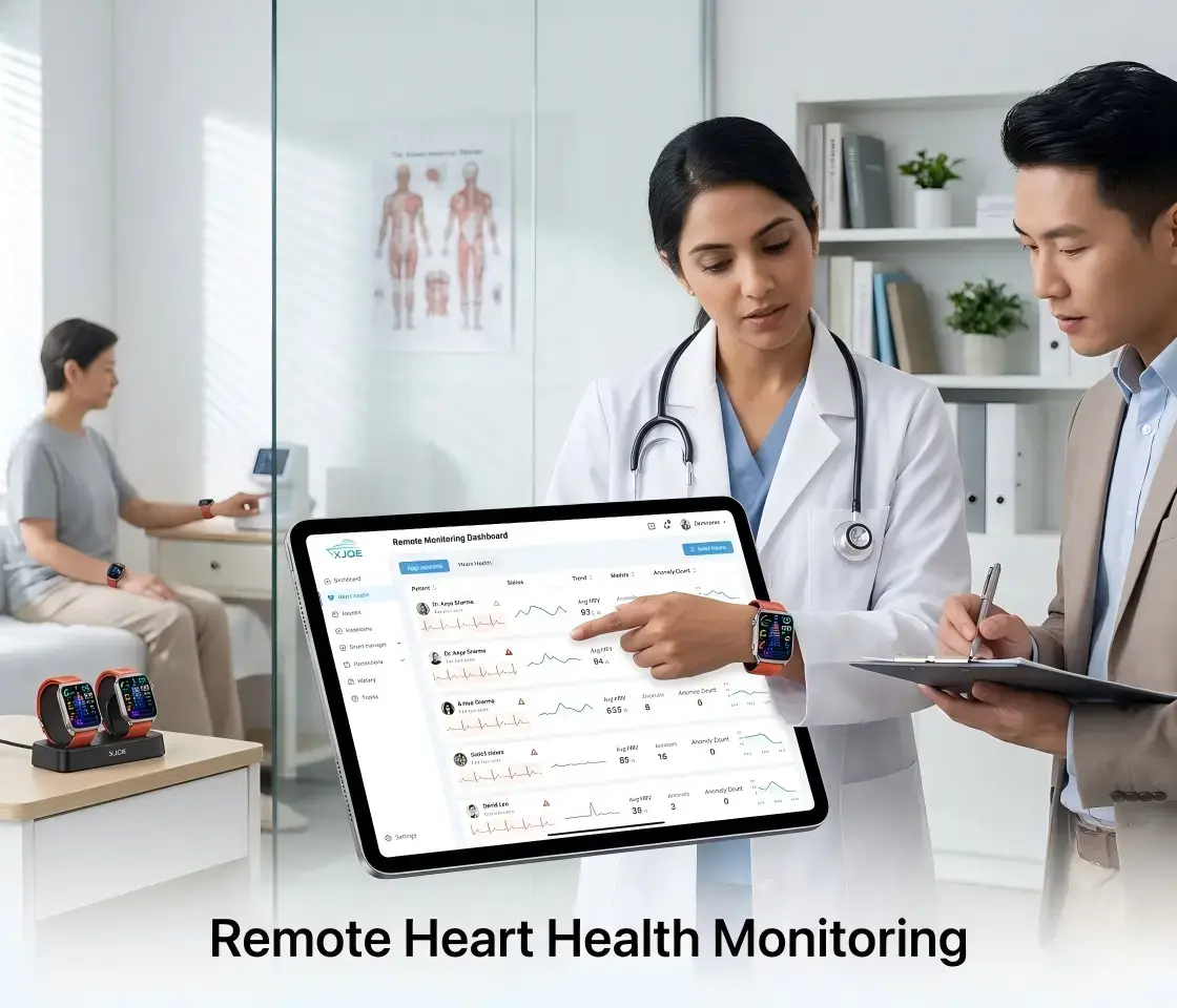 ECG smartwatch used for remote patient monitoring and corporate health programs ECG smartwatch used for remote patient monitoring and corporate health programs