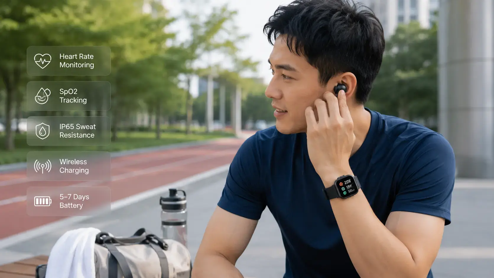 Quickly switching calls between watches and headphones in warehouse and office settings.