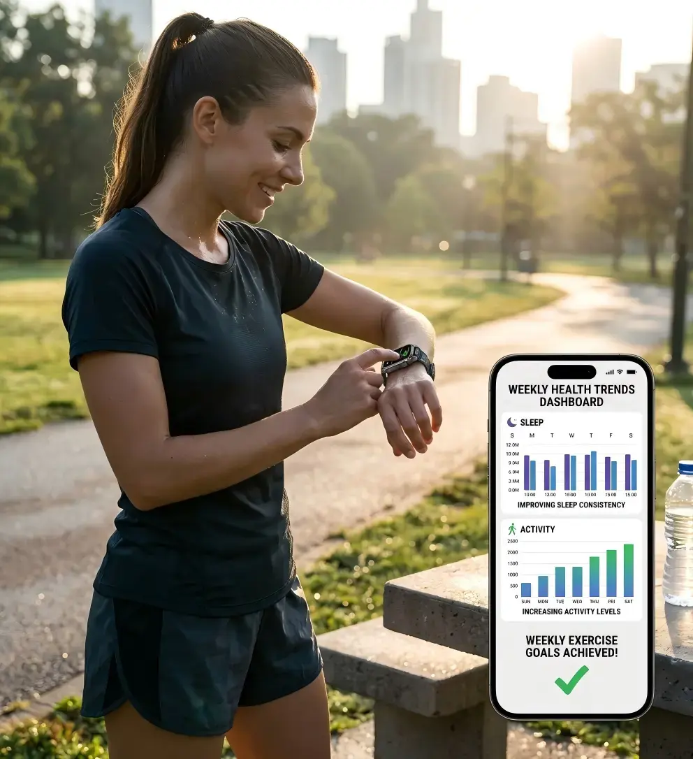 Aluminum smartwatch tracking fitness recovery and long term health progress Aluminum smartwatch tracking fitness recovery and long term health progress