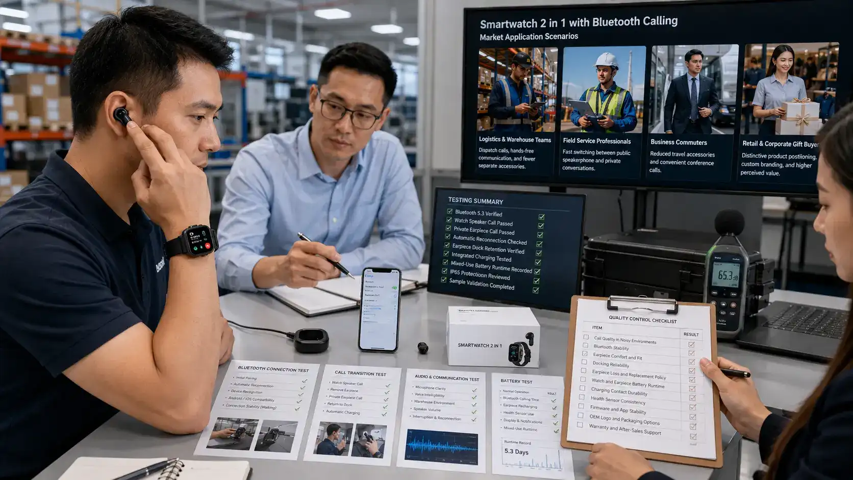 Two-in-one smartwatch Bluetooth call validation. Two-in-one smartwatch Bluetooth call validation.