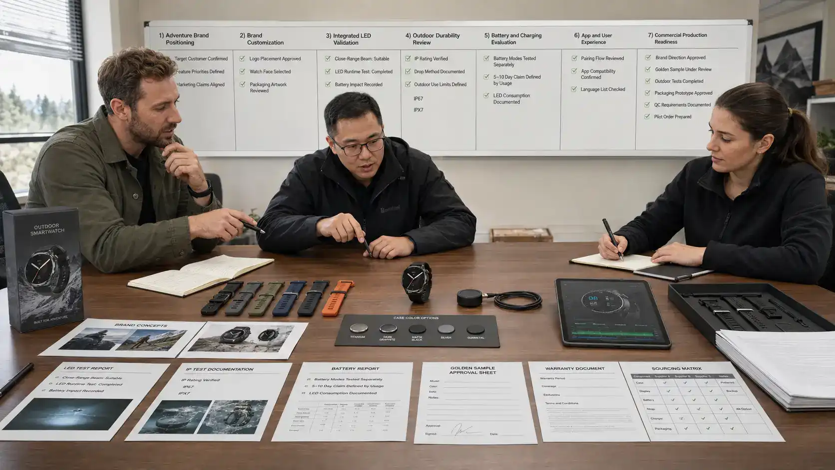 Adventure brand customizing an outdoor light smartwatch. Adventure brand customizing an outdoor light smartwatch.