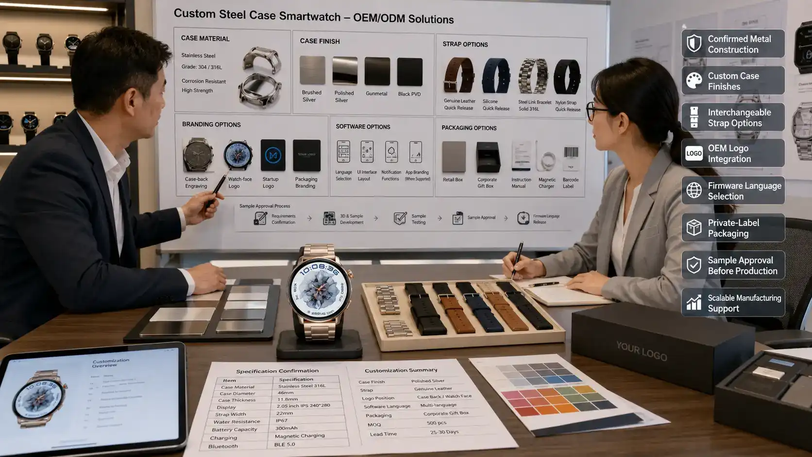 Steel Case Smartwatch Manufacturer for Custom Wearable Solutions