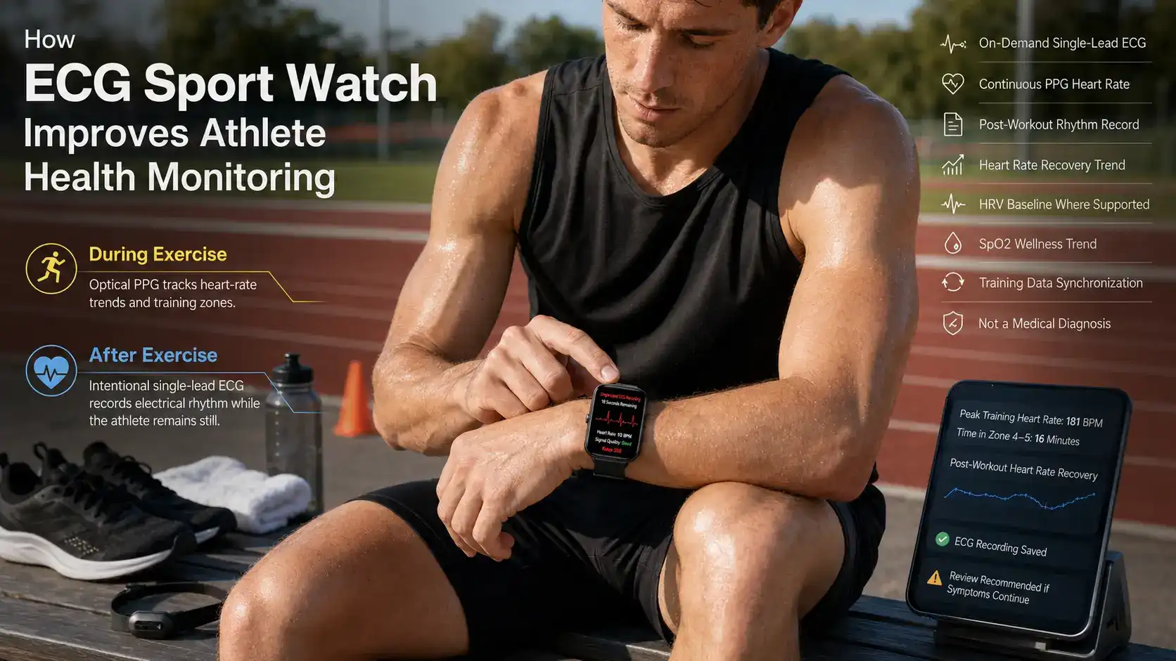 How ECG Sport Watch Improves Athlete Health Monitoring