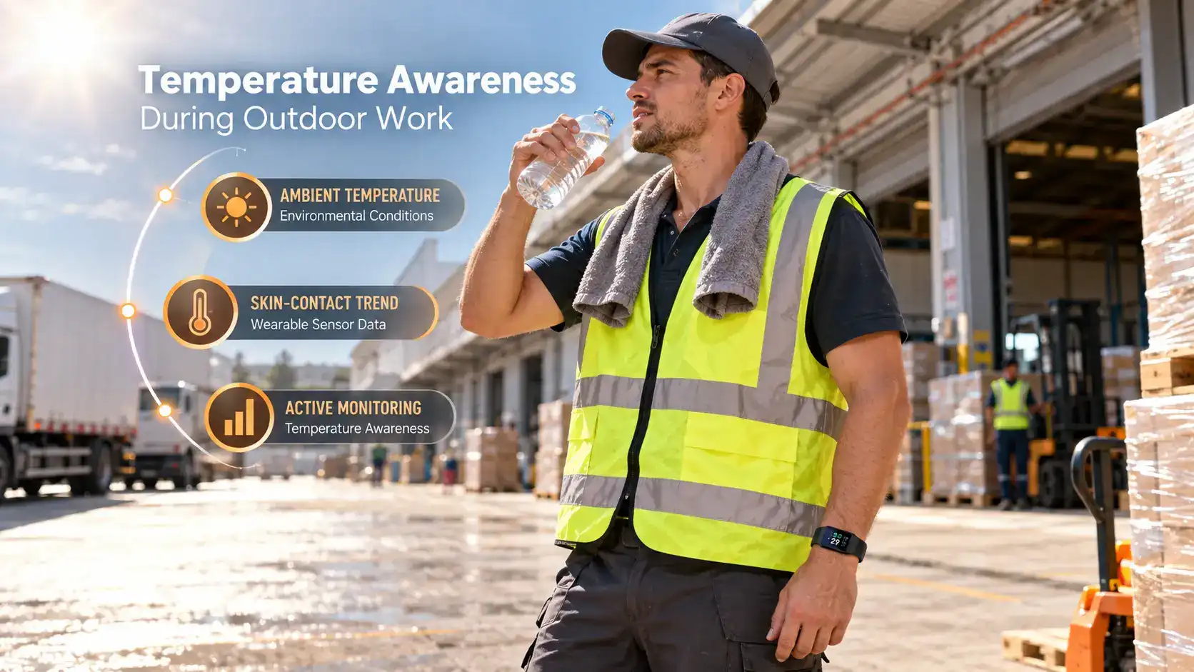 High Temp Warning Band data tracking and alarm response system
