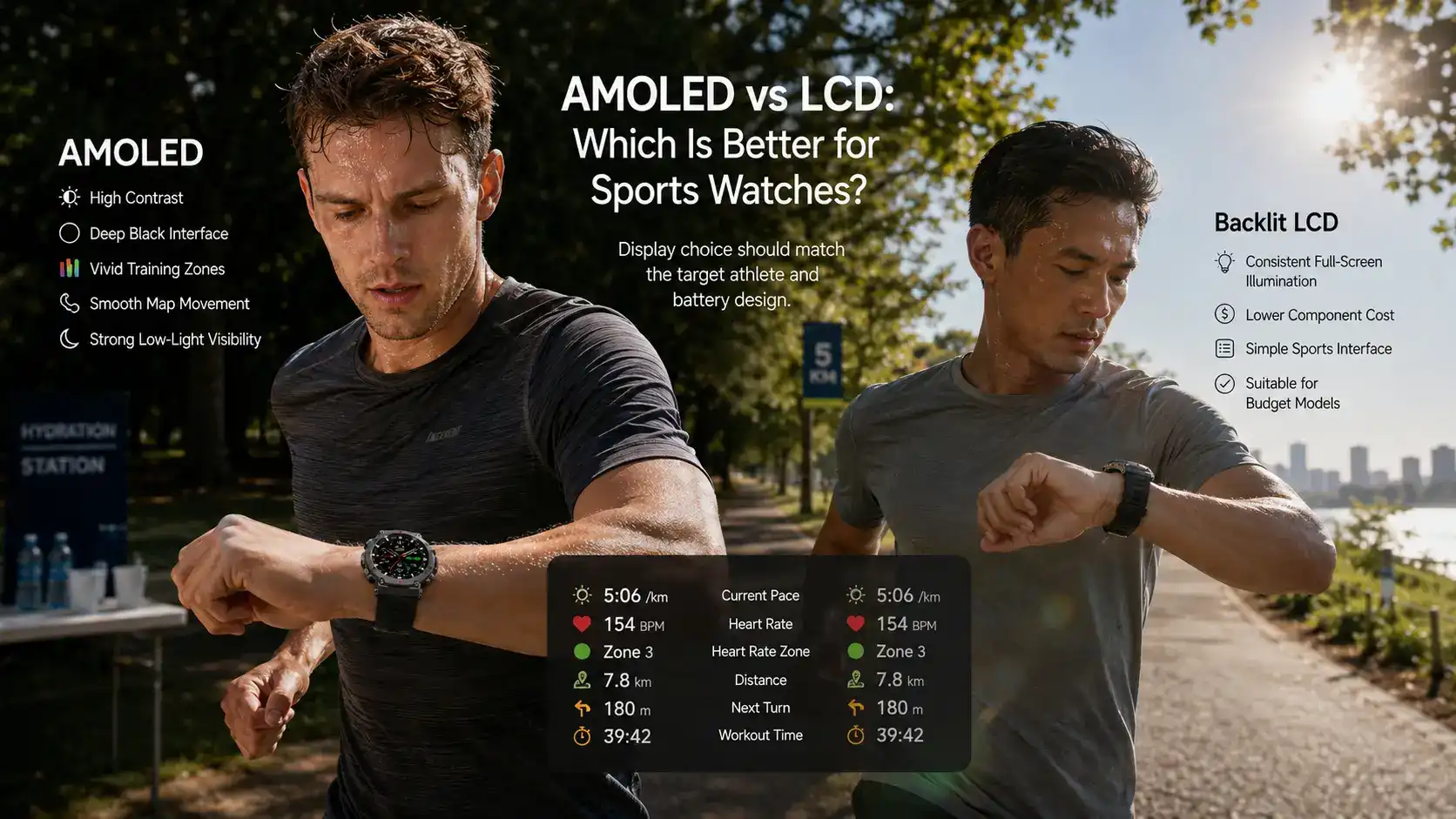 AMOLED vs LCD: Which is Better for Sports Watches?