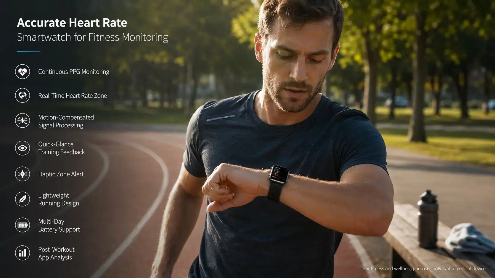 Accurate Heart Rate Smartwatch for Fitness Monitoring