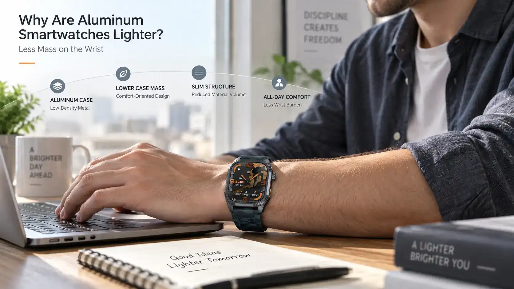 Why are aluminum smartwatches lighter？