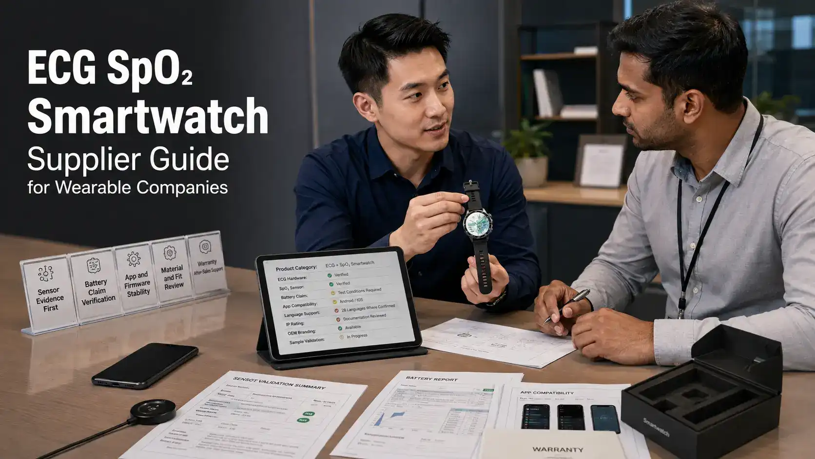 ECG SpO2 Smartwatch Supplier Guide for Wearable Companies