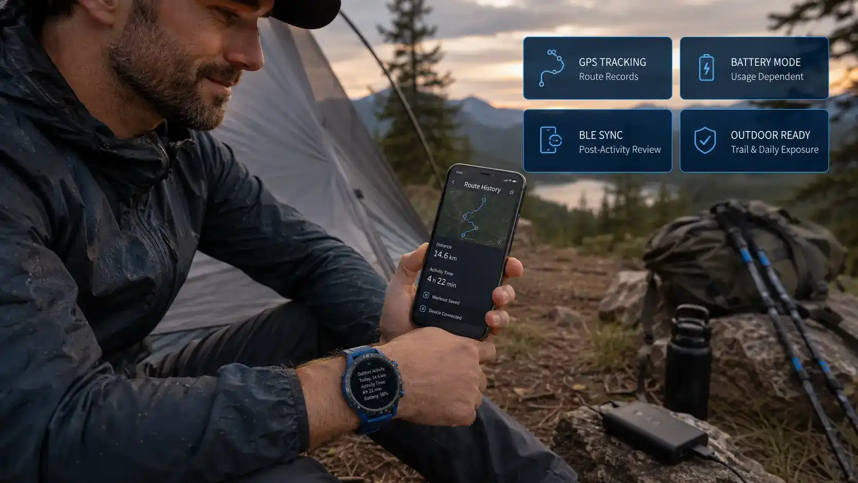 GPS Outdoor Smartwatch Solutions for Outdoor Sports Brands