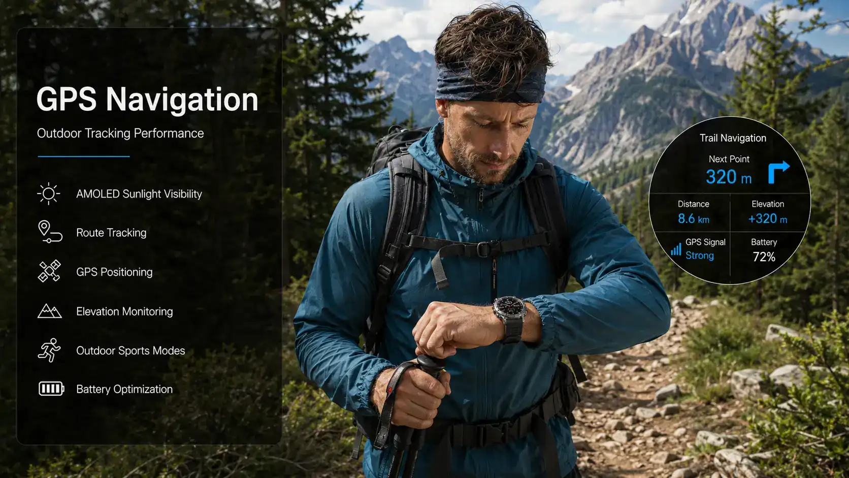 Choosing AMOLED GPS Smartwatch for Adventure Users