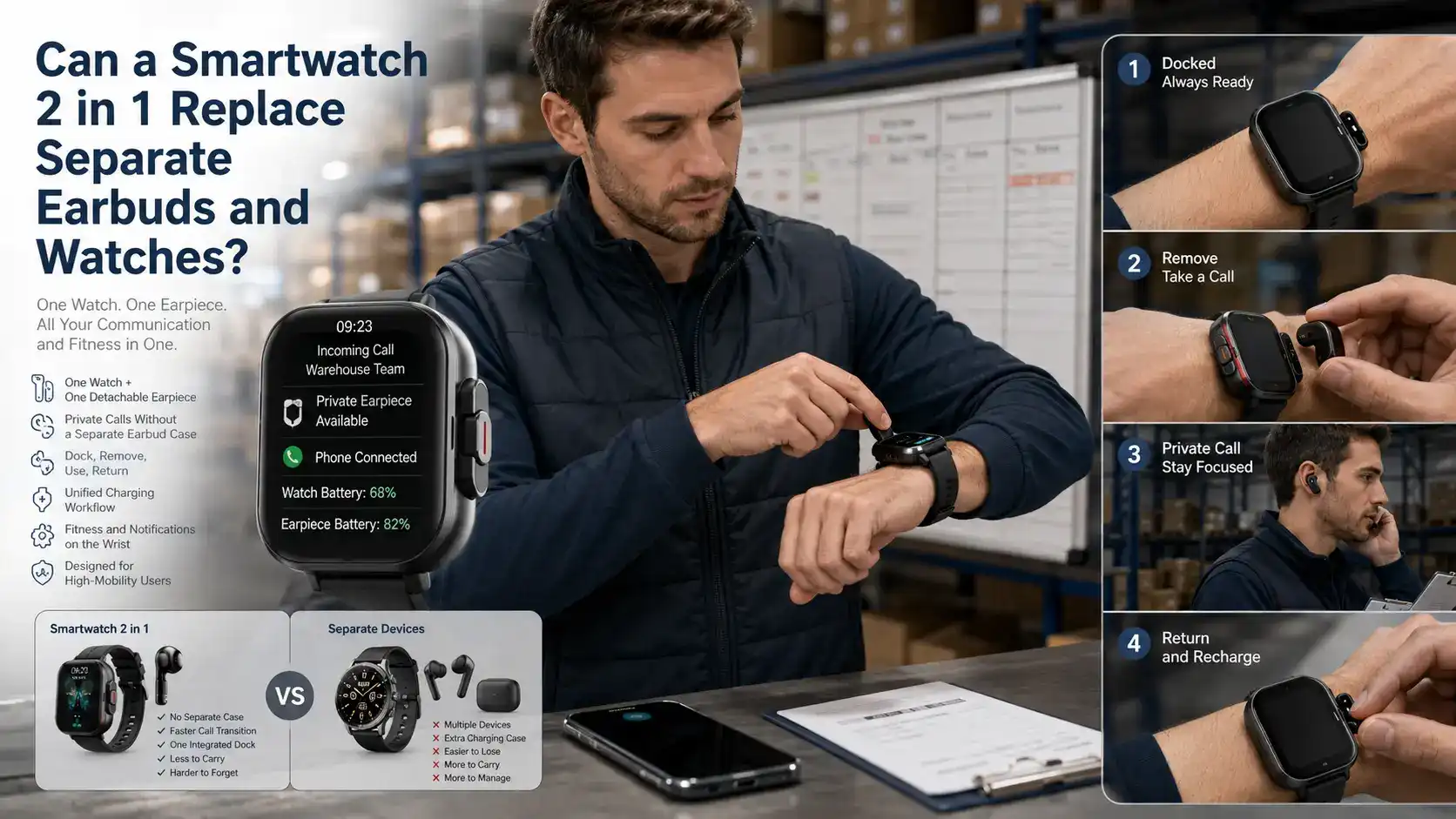 Can a Smartwatch 2 in 1 Replace Separate Earbuds and Watches?