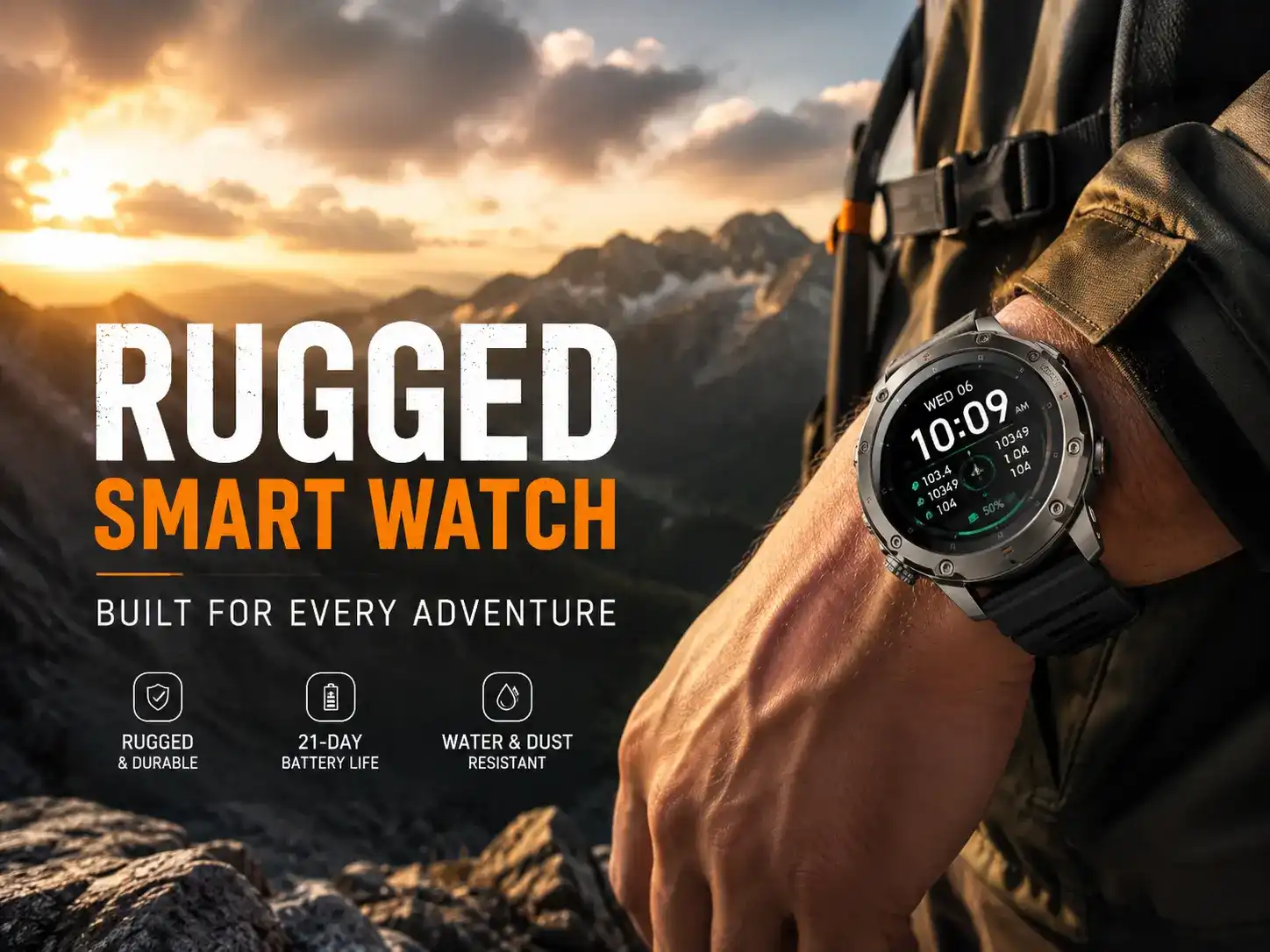 Rugged Smart Watch for Every Adventure