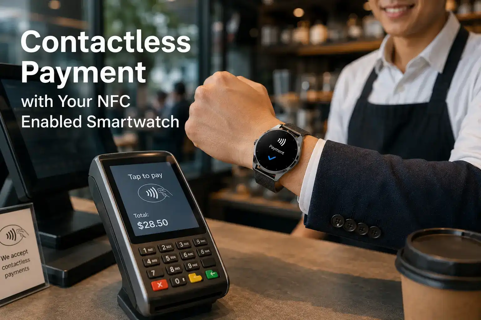 Contactless Payment with Your NFC Enabled Smartwatch