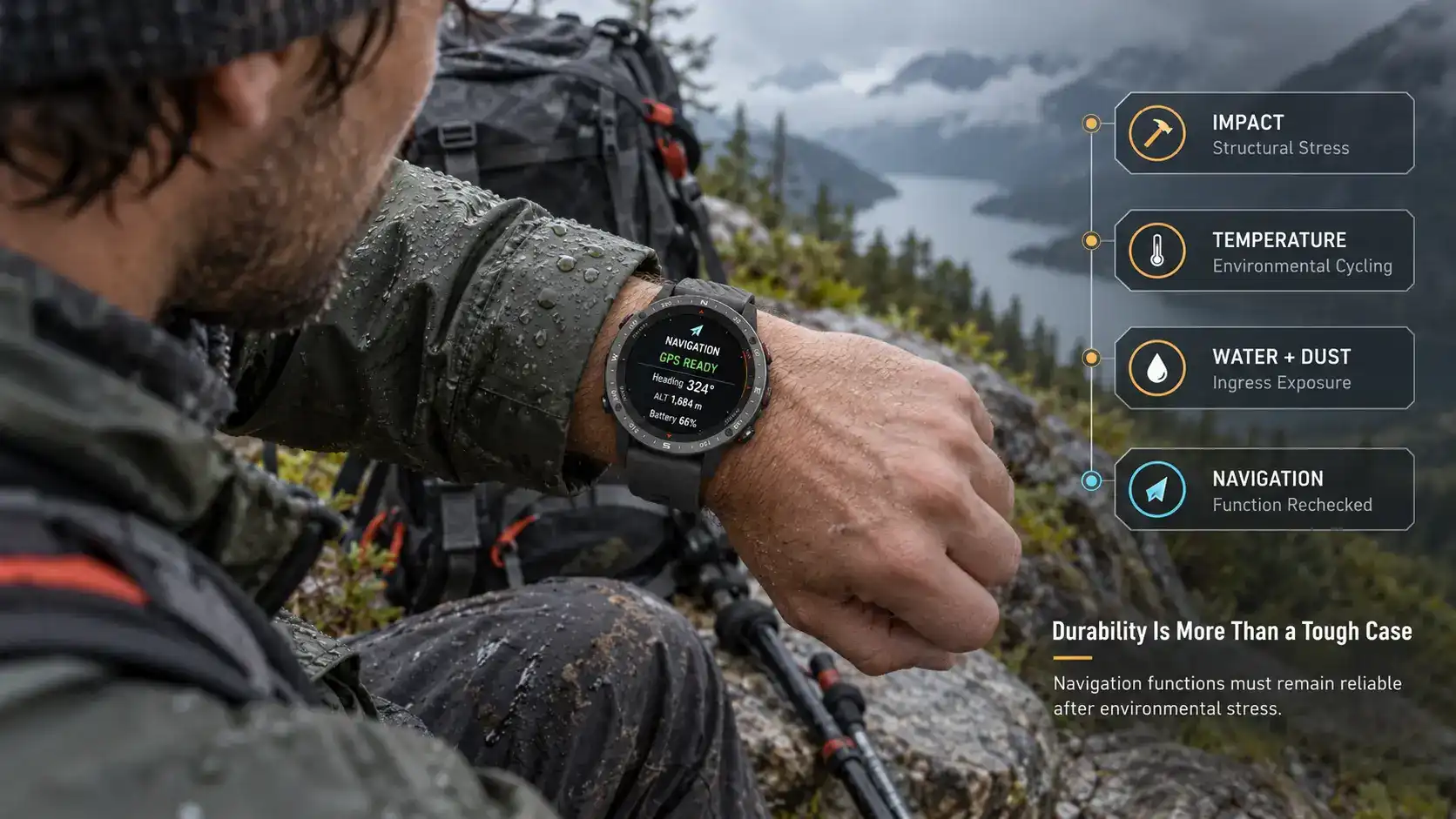 Durability Testing for Rugged GPS Smartwatch Design